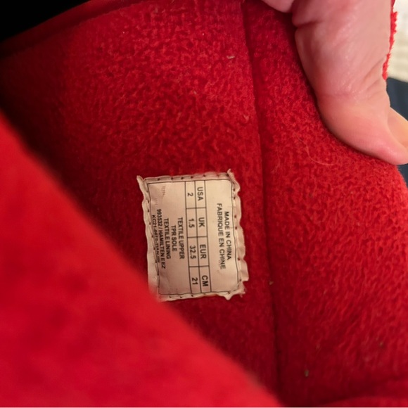 Polo RALPH LAUREN Snow boots US size 2 BOYS Navy, red lining, black rubber soles - Picture 7 of 13